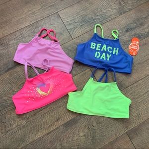 NWT girls bikini tops